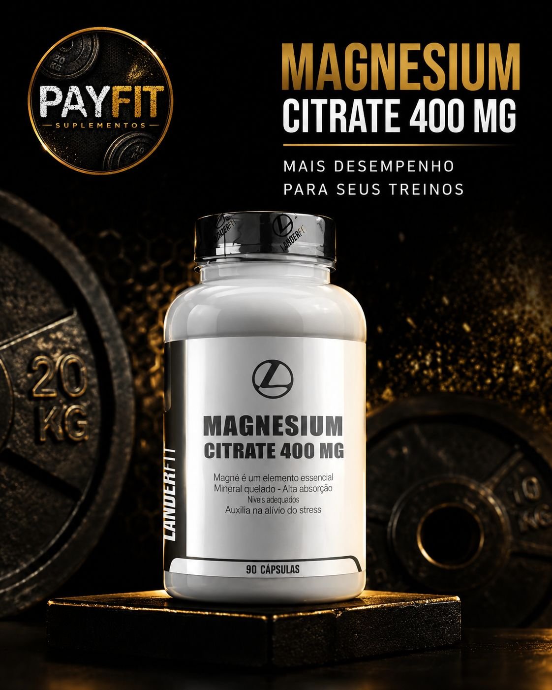 Magnésio Citrato 400 — Suplementação PY FIT