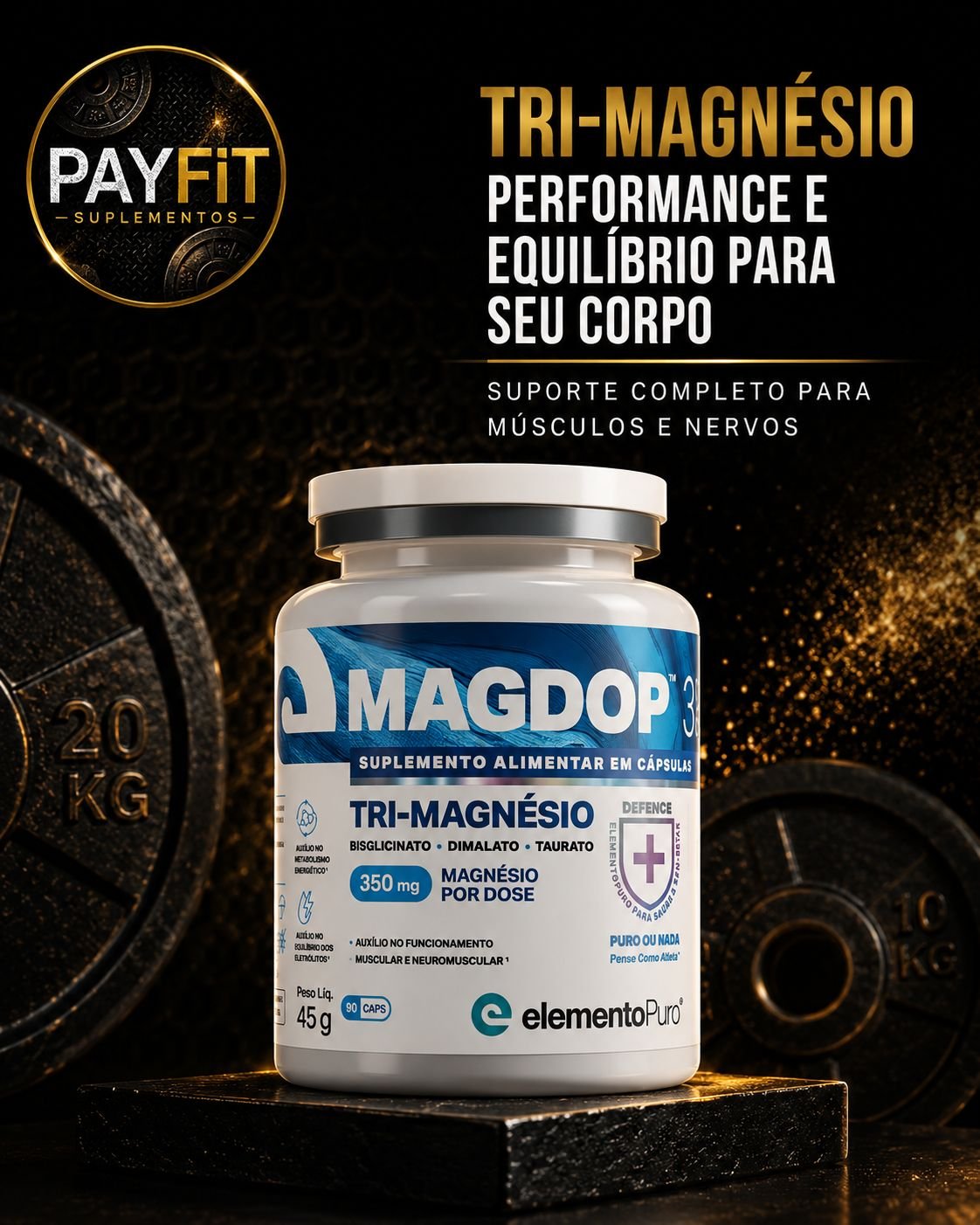 Tri Magnésio Elem — Suplementação PY FIT