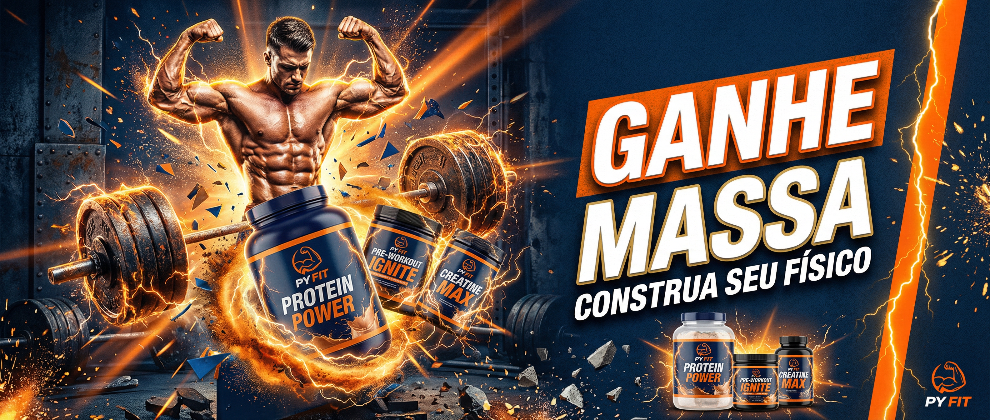 Suplementos Performance PY FIT — Linha completa importada